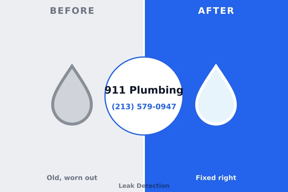 Before and after: plumbing repair Oceanport, NJ
